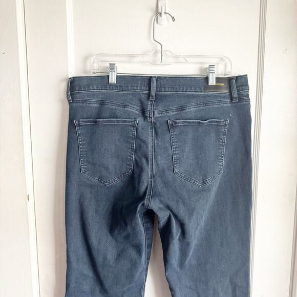 EXPRESS Conscious Edit Mid Rise Bootcut Stretch Size 16 Regular Darker Wash - Picture 8 of 11